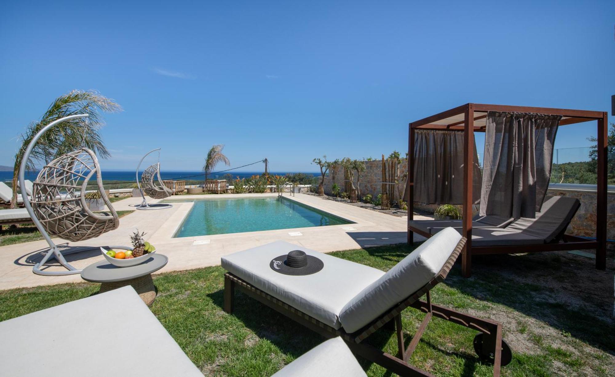 Villa Lady Dafni with private heated pool Maleme Esterno foto