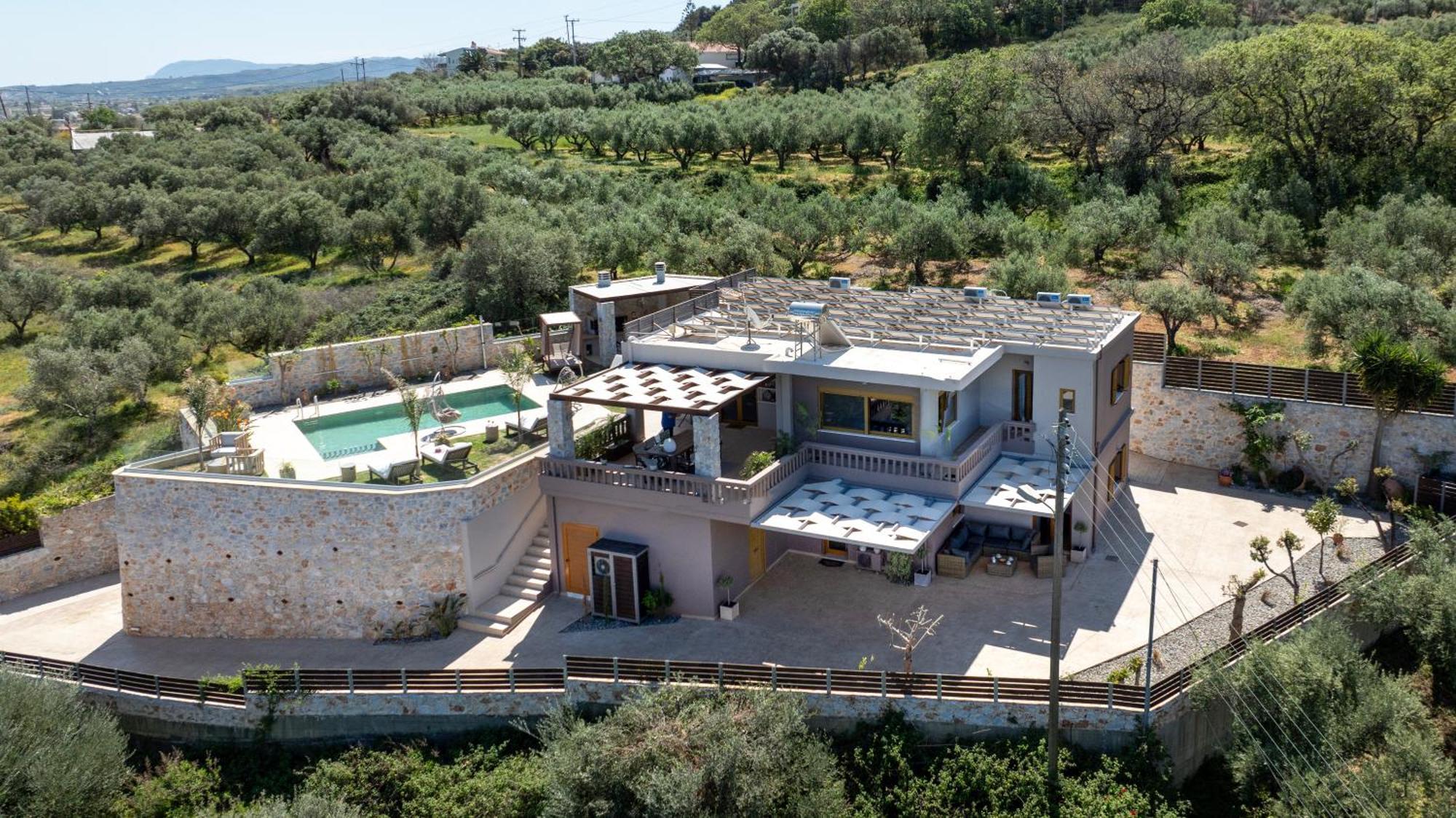 Villa Lady Dafni with private heated pool Maleme Esterno foto